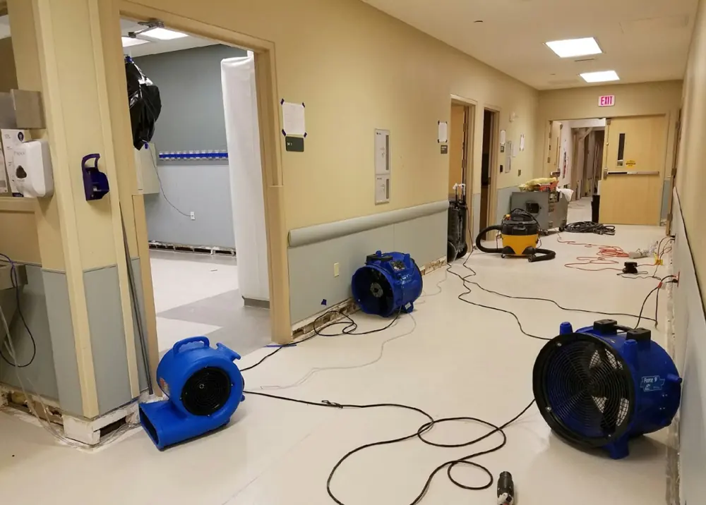 Restoration equipment on a Phoenix job